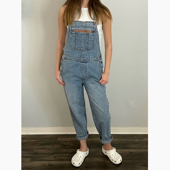 Billabong Basic Beach Denim Overalls - Picture 1 of 3